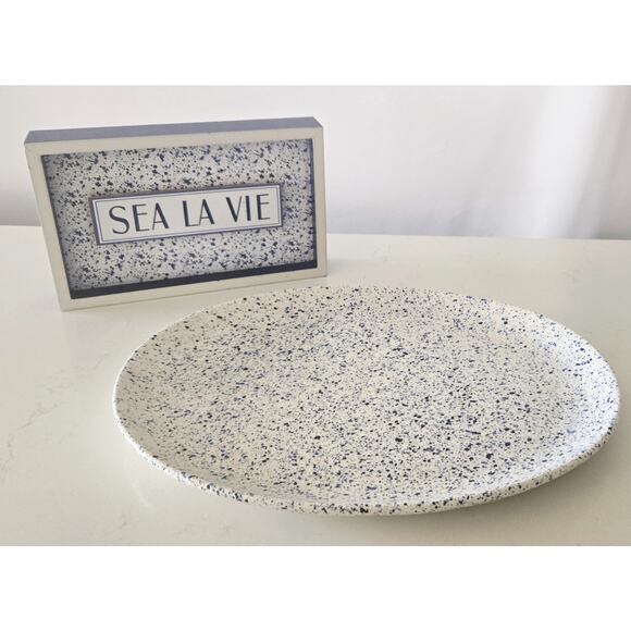 Ashland Decorative Sea La Vie Tabletop Sign and Serving Platter Nautical Theme - Picture 1 of 4